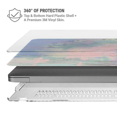 Rose Quartz & Serenity Abstract MacBook Pro 14in (2021-24) Case plus Skin